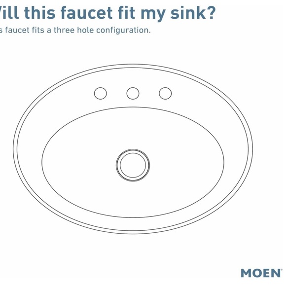 Moen Chrome Two-Handle Centerset High Arc Modern Faucet with Drain Assembly - Picture 3 of 6